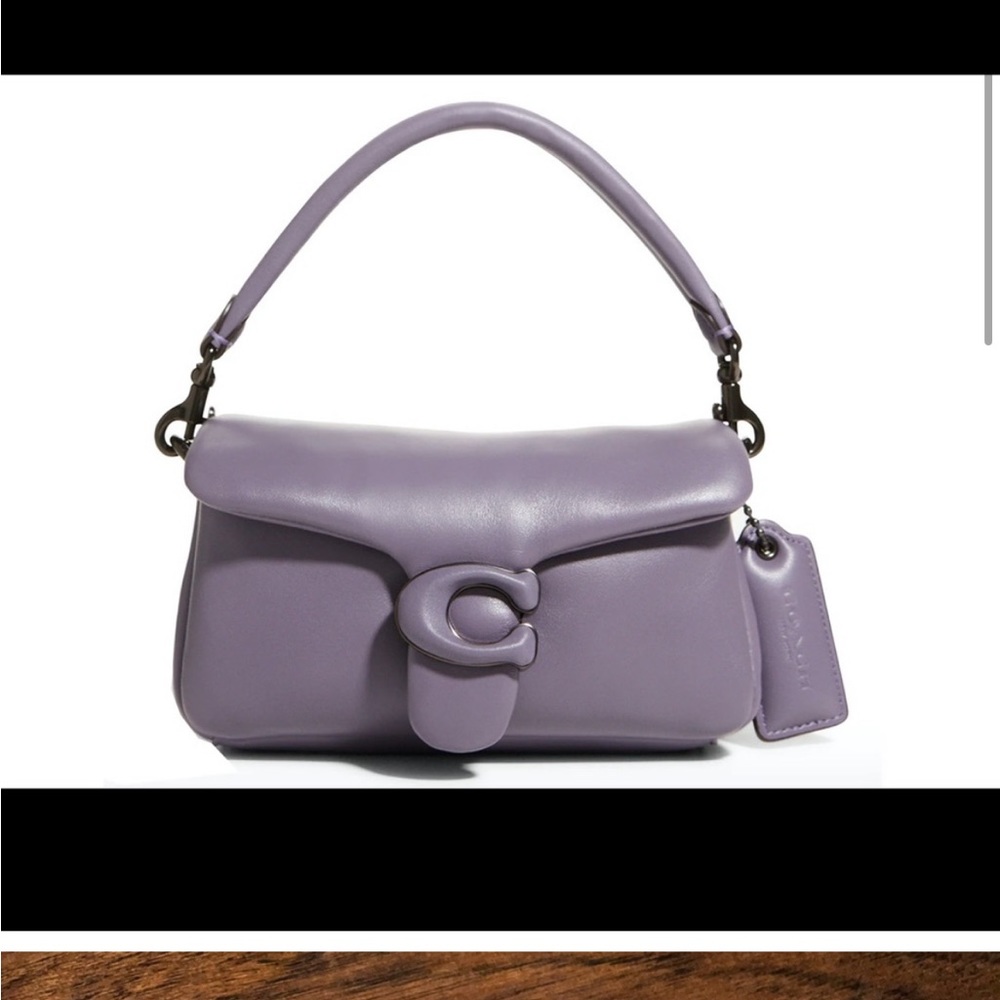 coach pillow tabby mini purple